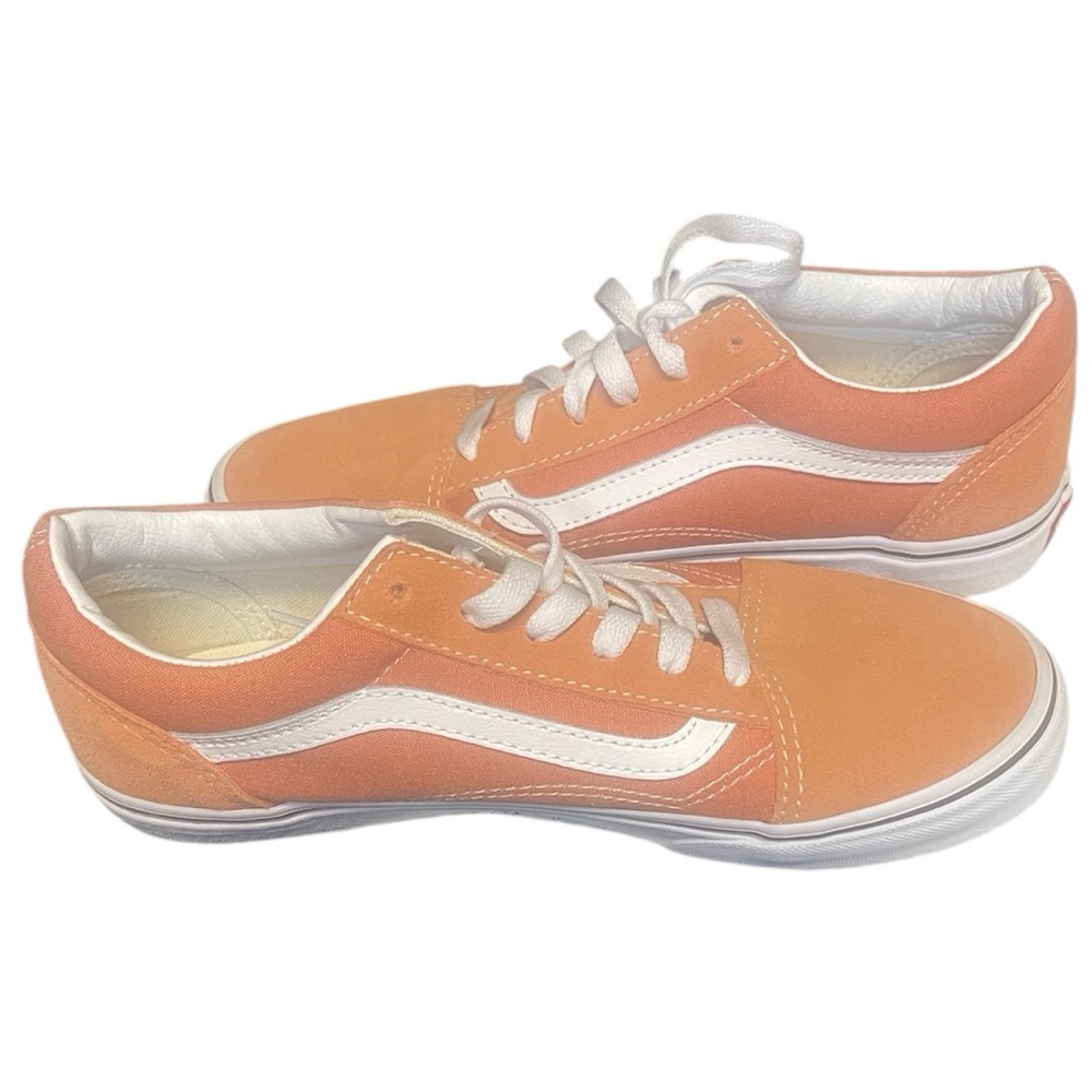 Vans Youth size 7Y Orange and White Sneakers